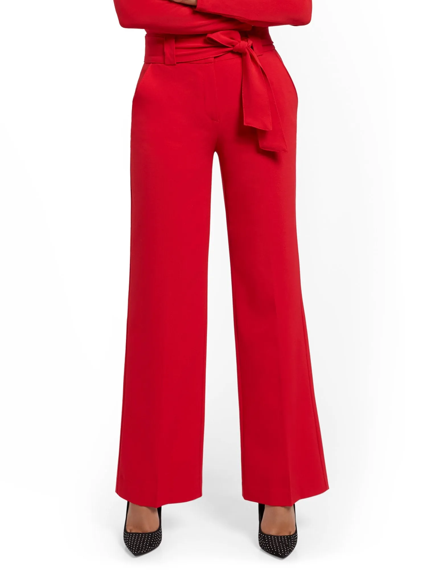 Paperbag-Waist Wide-Leg Pant - 7th Avenue