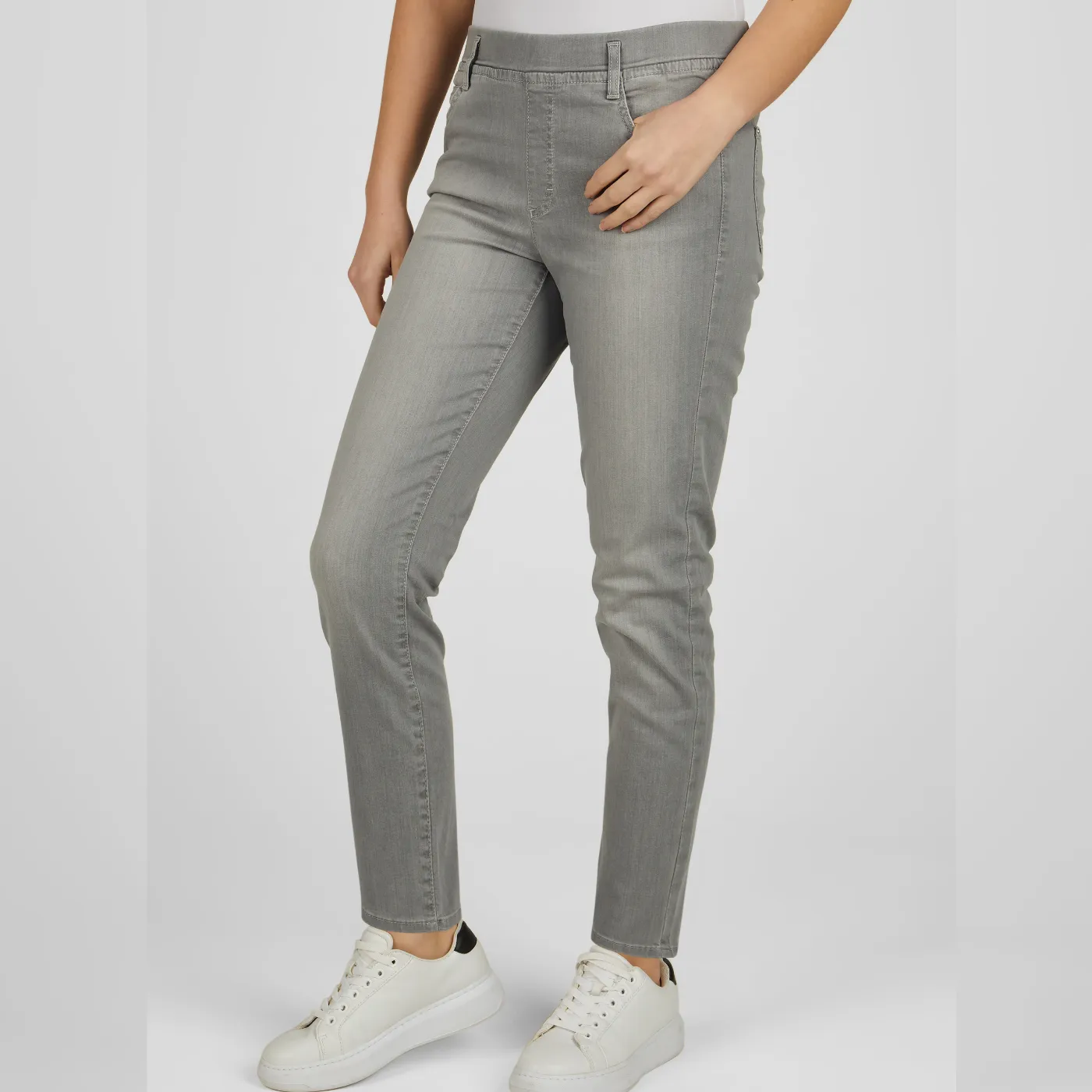 Rabe Denim Skinny Trousers | Grey