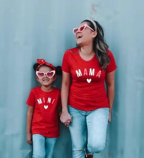 Red Mama Mini Matching Shirts