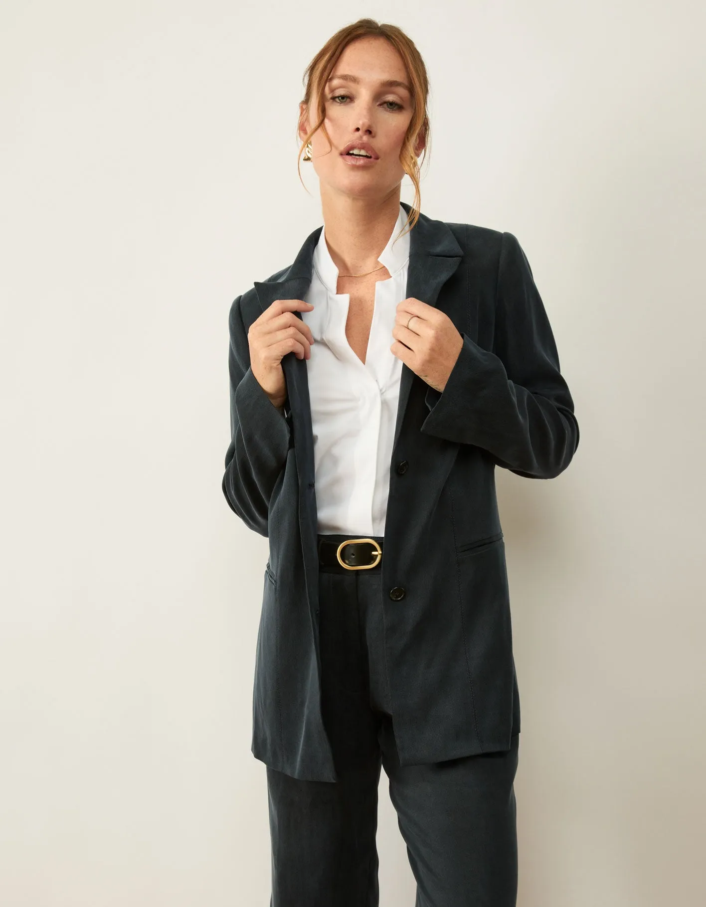 Relaxed Longline Blazer