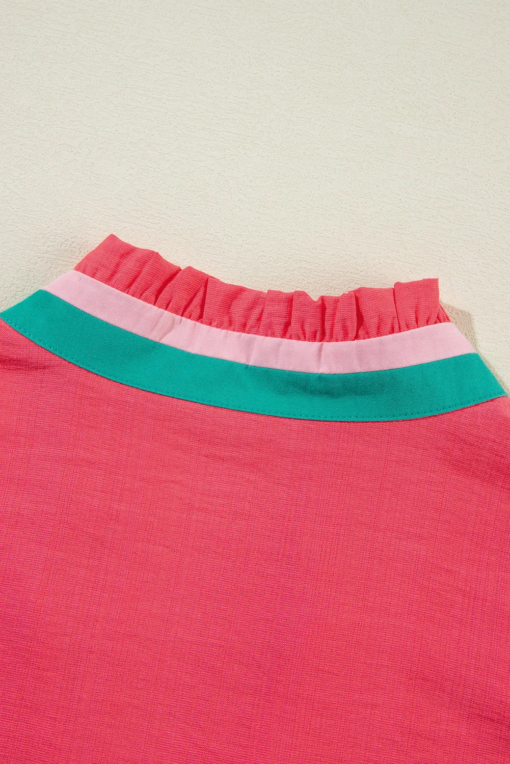 Stripe Watermelon Short Sleeve Blouse