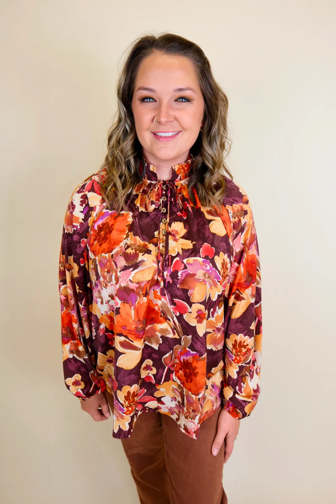 Twilight Dreams Floral Blouse