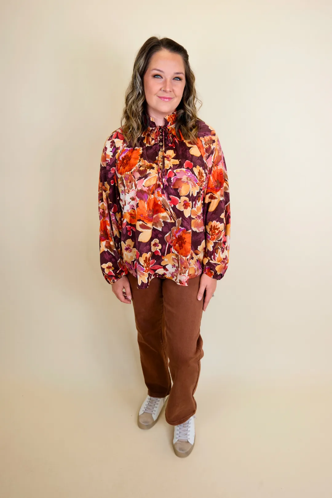 Twilight Dreams Floral Blouse